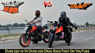 2024 KTM Duke 250 Vs Duke 200 | Drag Race