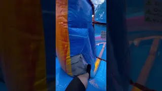 Testing out our NEW Tiki Plunge 18ft inflatable waterslide!