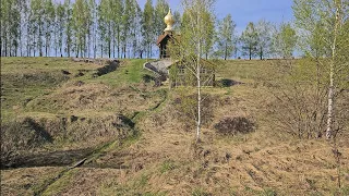 Часовня и источник Илии Пророка недалеко от с. Дивеево (Нижегородская область). 24 апреля 2024 г.