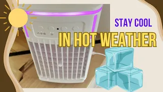 How2 Stay Cool in Hot Weather | Quietest Most Efficient Cold Air Blower On the Market | Portable