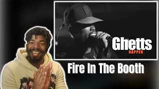 (DTN Reacts) GHETTS - FIRE IN THE BOOTH CYPHER
