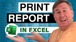 Excel - How to Print to One Page - No more taping sheets together! - Episode 1569