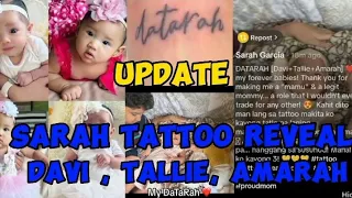 UPDATE ! SARAH TATTOO REVEAL DAVI + TALLIE+ AMARAH #sarahgarcia #tanch #teamtarah