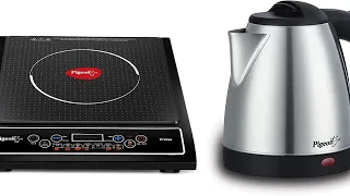 Pigeon by Stovekraft Cruise 1800-Watt Induction Cooktop (Black) + 12466 1.5-Litre Electric Kettle