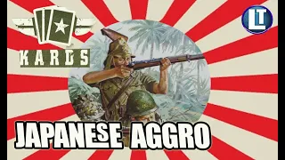 KARDS Japan AGGRO / MY FIRST ATTEMPT / Game Playthrough / Learning The Game