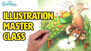 Children's Book Illustration masterclass - use of colour and style