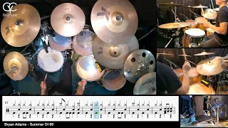 Summer Of '69 - Bryan Adams/ Drum Cover By CYC ( @cycdrumusic  )   score & sheet music