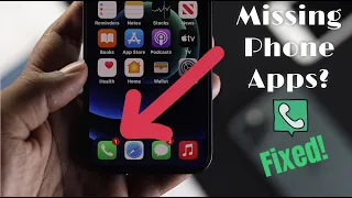 Fixed- Phone Apps missing from iPhone Home screen [Bring back Missing Phone icon]
