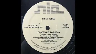 Billy Jones - I Cant Wait To Break