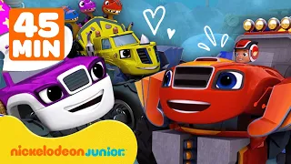 Blaze et les Monster Machines | Les sauvetages d'amitié de Blaze ! | 45 minutes | Nickelodeon Jr.