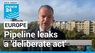 EU sees massive Nord Stream pipeline leaks as 'deliberate act' • FRANCE 24 English