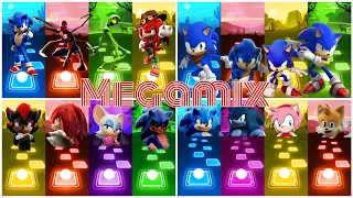Megamix || Sonic VS Sonic Boom VS Sonic exe VS Sonic the Werehog VS Others ||  Tileshop EDM Rush