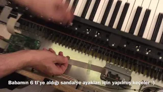 Piyano keçesi değiştirme / Piyano tuşlarından gelen tak tak seslere son ! ( PİANO FELT REPLACEMENT )