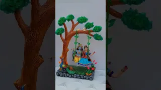 Radha krishna idol colouring process (part-2) #shorts #radha #radhakrishna #krishna