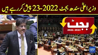 🔴 LIVE | Chief Minister Murad Ali Shah Presenting Sindh Budget 2022-23 | Dawn News