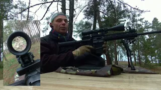 TIPPMANN ARMS M4 22 PRO 16 кал 22LR    Пристрелка прицела Hawke 4 12x50 Rimfire 22lr Subsonic