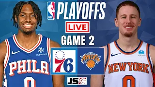 76ers vs Knicks Game 2 | NBA Playoffs Live Scoreboard