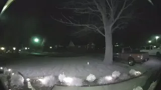 Mysterious floating orb sets off doorbell camera