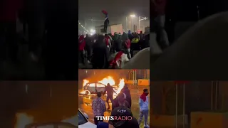 Riot in Brussels after Morocco Belgium #WorldCup