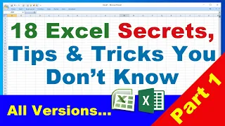 18 Excel Tips and Tricks, Excel Secrets you don't know