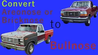 How to convert Areonose / Bricknose Ford Trucks to look like Bullnose Ford Trucks