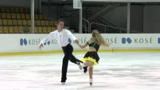 ISU 2015 Jr. Grand Prix Free Dance Riga Jogaile ZILIONYTE / Luca MORINI LTU