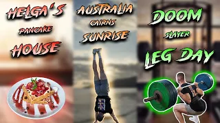 Rise and Grind | Sunrise | Leg Day Workout & Pancakes | ENG Subtitles ON