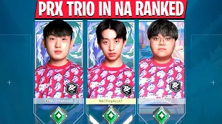 PRX f0rsakeN, PRX Jinggg & PRX d4v41 Trio In NA Ascendant Immortal Lobby Ranked | VALORANT