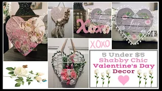 5 Under $5 Challenge/ Shabby Chic Valentines Day Decor