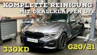 BMW G20/G21 330xd Ansaugbrücke und Einlasskanäle reinigen | Walnut Blasting | Drallklappen/AGR off