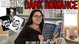 reading dark romance for a week🖤| *spoiler free reading vlog*