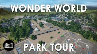 PARK TOUR!  - Realistic Planet Coaster Park - Wonder World Tour