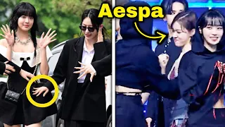 LE SSERAFIM acting like Eunchae’s bodyguards & aespa interaction  #kpop