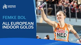 UNSTOPPA-BOL! 🇳🇱 Every Femke Bol European indoor title 🥇