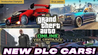 GTA 5 Online NEW DLC CARS - ALL CONFIRMED CARS - THE CONTRACT | NEW WEAPONS