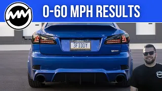 Supercharged Lexus IS 350 0-60 Results (Dragy)