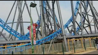 The record breaking Mack Launch Coaster is continuously testing at Suzhou Forest Amusement Land