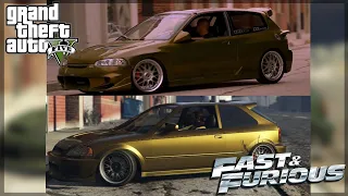 FAST AND FURIOUS GTA 5 - Hector's Civic Car build! *Updated Colour*