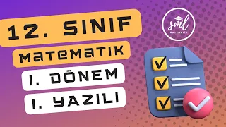 12. SINIF MATEMATİK 1. DÖNEM 1. YAZILI PROVASI | Ücretsiz PDF