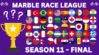 Marble Race League SEASON 11 - FINAL DAY Marble Race in Algodoo