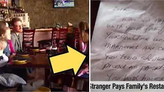 Parents Take 5 Kids to Dinner, Receive a Note That Leaves Everyone in Shock!"