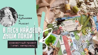 СП "В лесу найдешь души покой". 1 этап. Подбор материалов / Muscari / Скрапбукинг