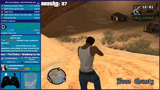 GTA San Andreas One HP OHKO Speedrun Part 3 - Hugo_One Twitch Stream - 12/24/2022