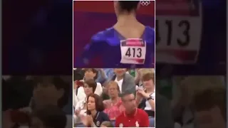 Parents watching their daughters performance at Olympics