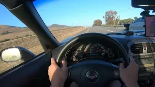 C6 Z06 Street Joy Ride - 550 WHP LS7 Highway Pulls 160 MPH