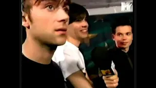 Blur backstage at the MTV awards 1995