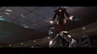 Ironman Vs Rhodey Party Fight Scene-Iron-Man 2 (2010) Movie Clip