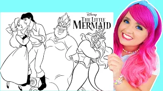 Coloring The Little Mermaid Coloring Pages | Ariel, Ursula, Prince Eric & King Triton