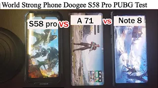 SAMSUNG A71 vs Note 8 VS Doggee S58 Pro : PUBG Speed Test Comparison  World Most Strong Phone