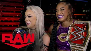 Bianca Belair welcomes Liv Morgan to the Champion's Club: Raw Exclusive, July 4, 2022